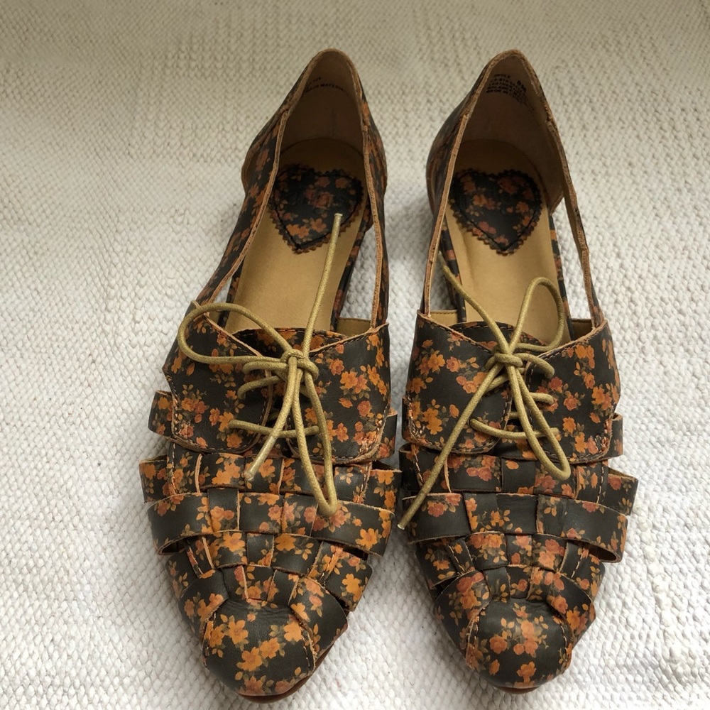COPY - Latigo woven leather flats